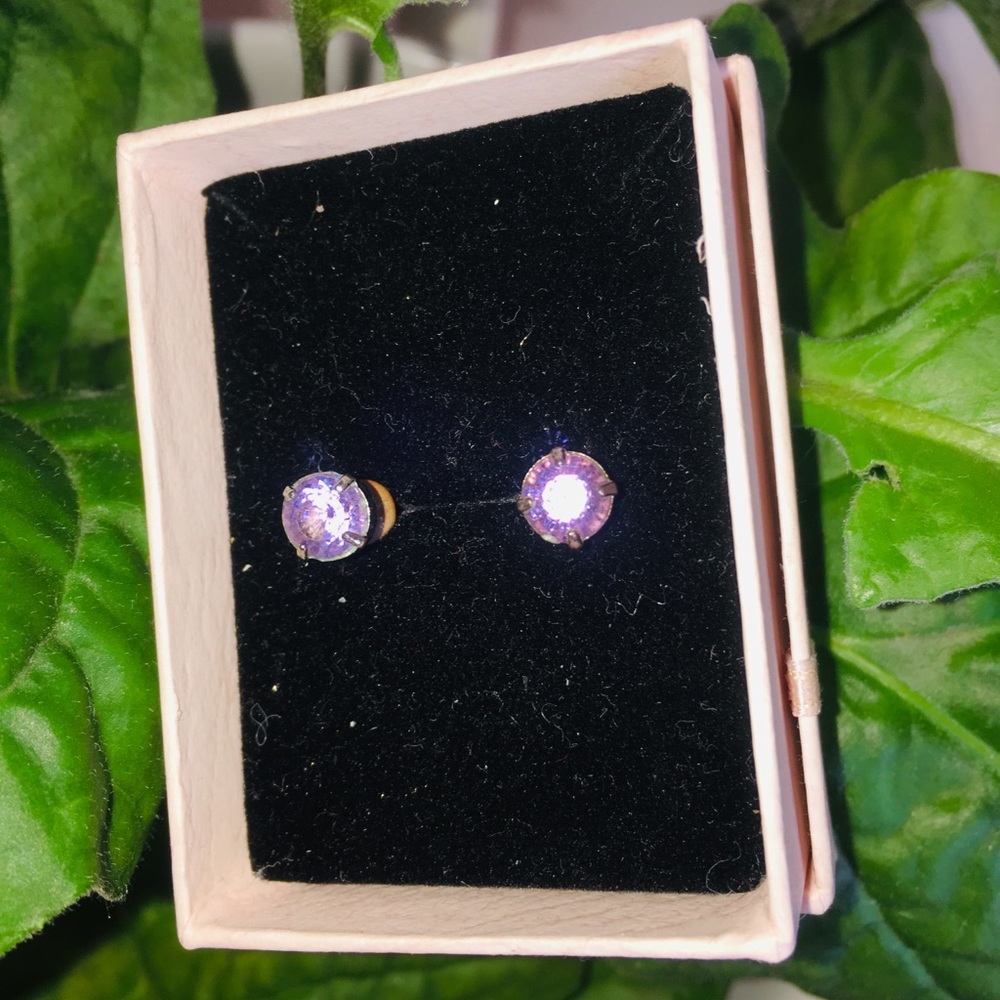 🤑FREE w/ purchase! F21 Lavender Stone Studs